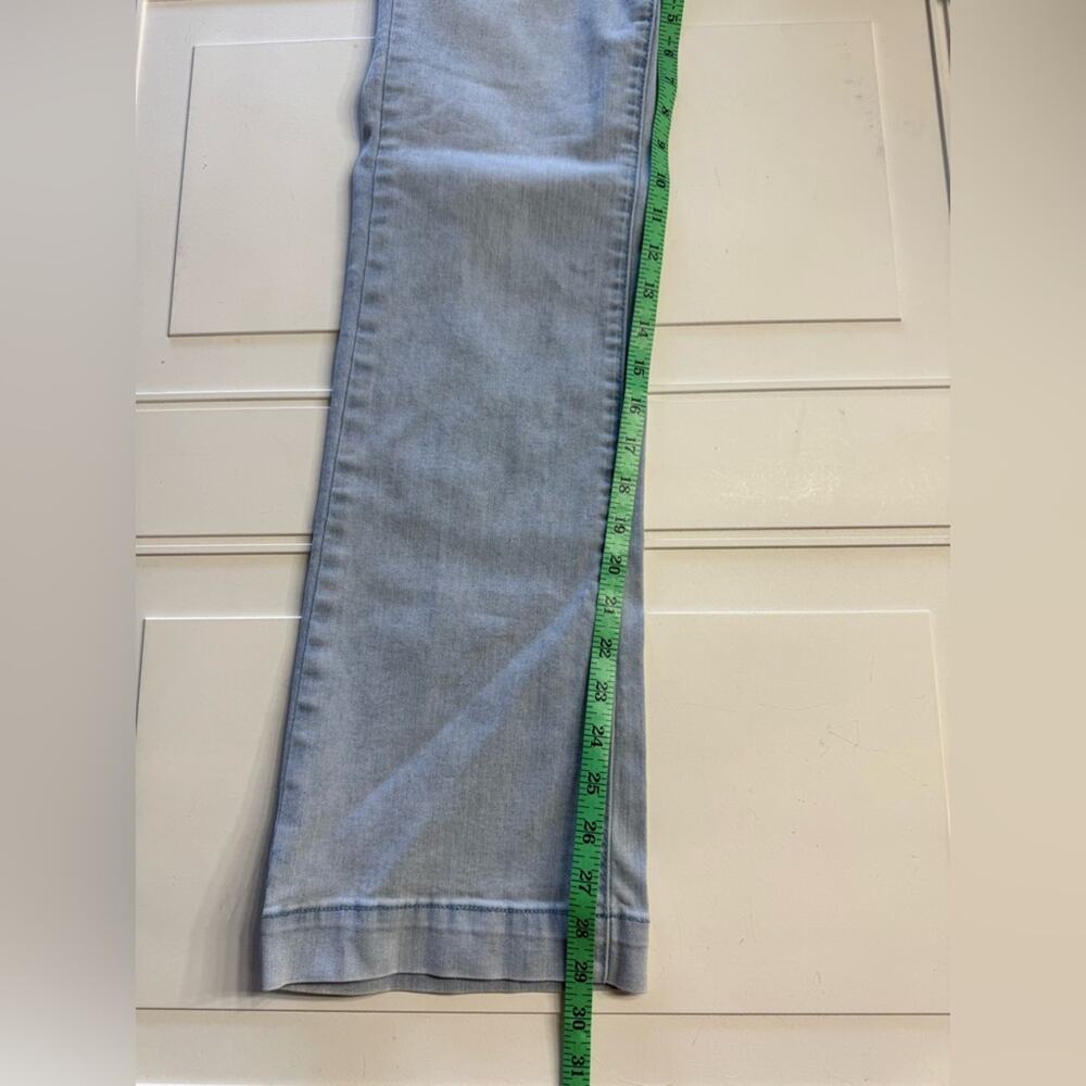 Tribal Jeans Brooke High Rise Micro Flare Size 4 Women Pocket Light Wash Denim - Picture 2 of 6